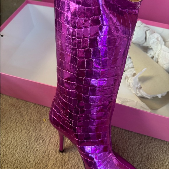 Paris Texas metallic fuchsia boots - Picture 8 of 9